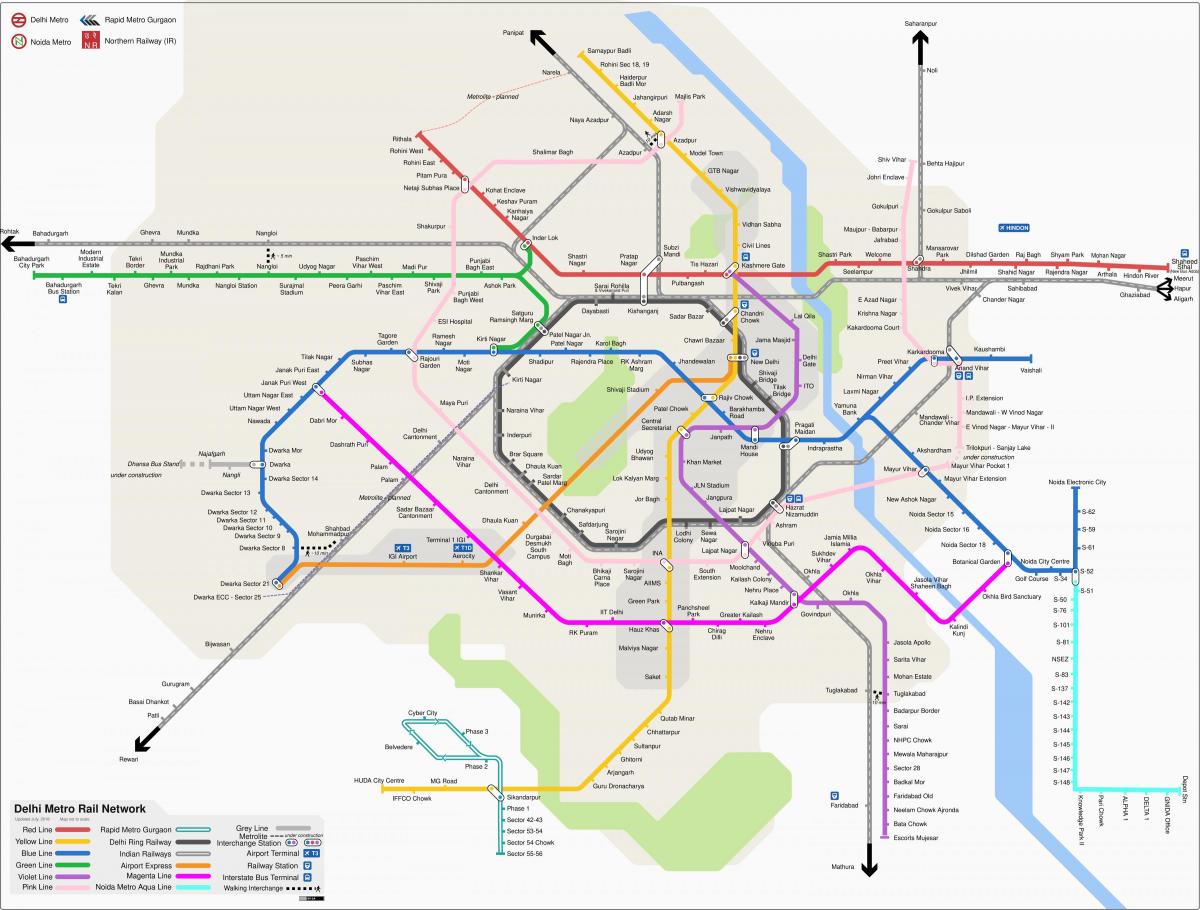 New Delhi railway stations map